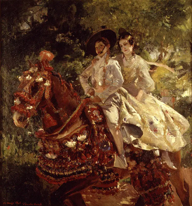 Grupa valenciana - Joaquín Sorolla image 1 tableau peint à l’huile sur toile