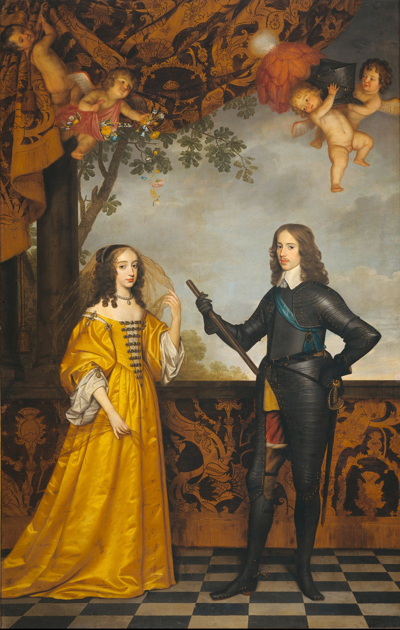 Guillaume II (1626-1650), principe d'Orange, e sua moglie Marie Stuart (1631-1660) - Gerrit van Honthorst