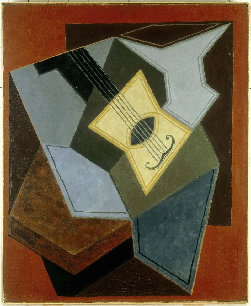 Chitarra e ciotola di frutta - Juan Gris