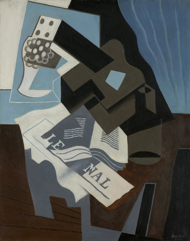 Chitarra, libro e giornale - Juan Gris