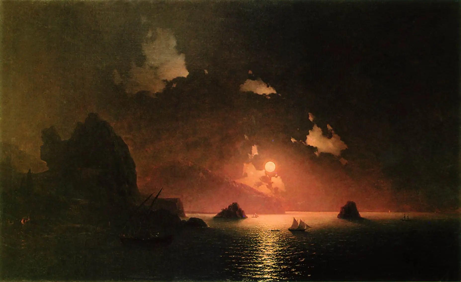 Gurzuf la nuit - Ivan Aïvazovski - Alpha Reproduction