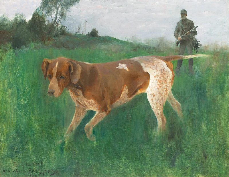 Gustaf Kolthoff a caccia - Bruno Liljefors