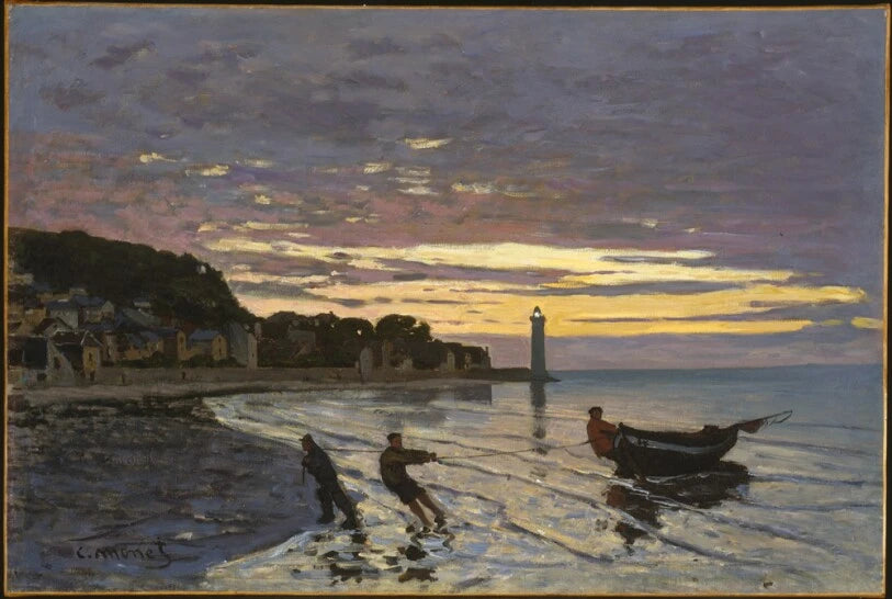 Salutare una barca a Honfleur W37 - Claude Monet