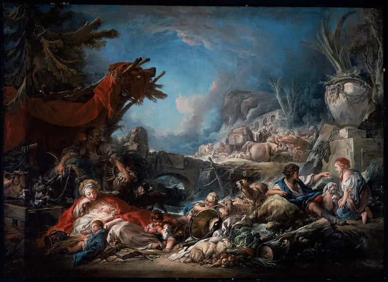 Sosta alla fonte - François Boucher