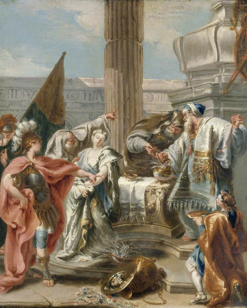 Haman, Ester e Assuero - Giovanni Battista Pittoni