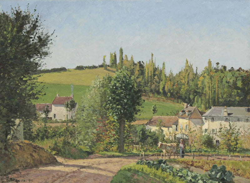 Villaggio nei dintorni di Pontoise - Camille Pissarro
