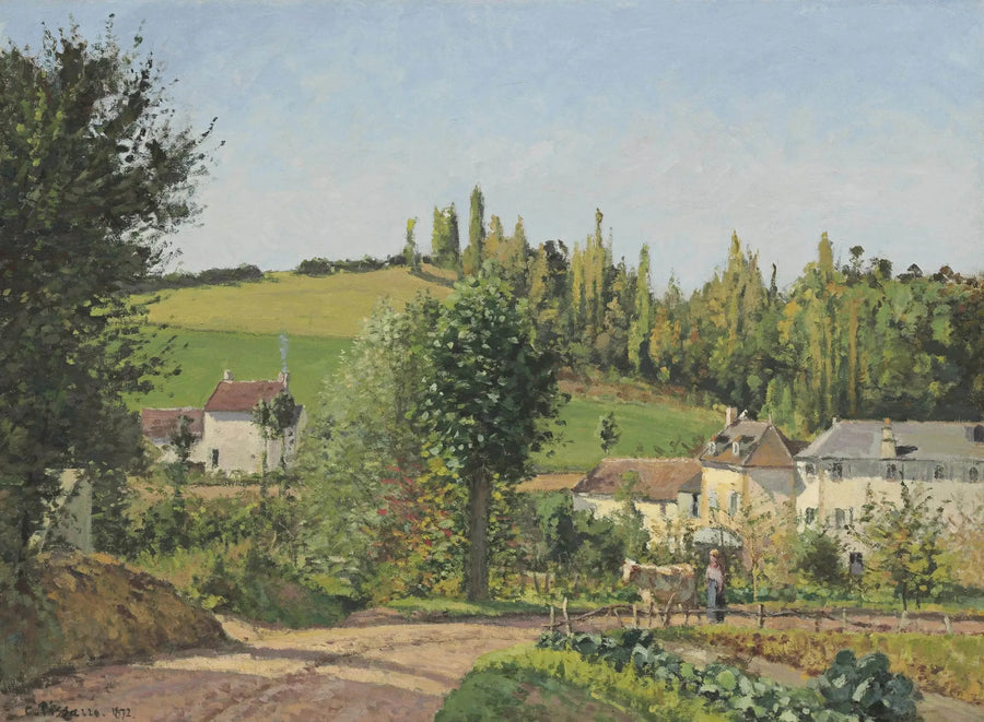 Villaggio nei dintorni di Pontoise - Camille Pissarro
