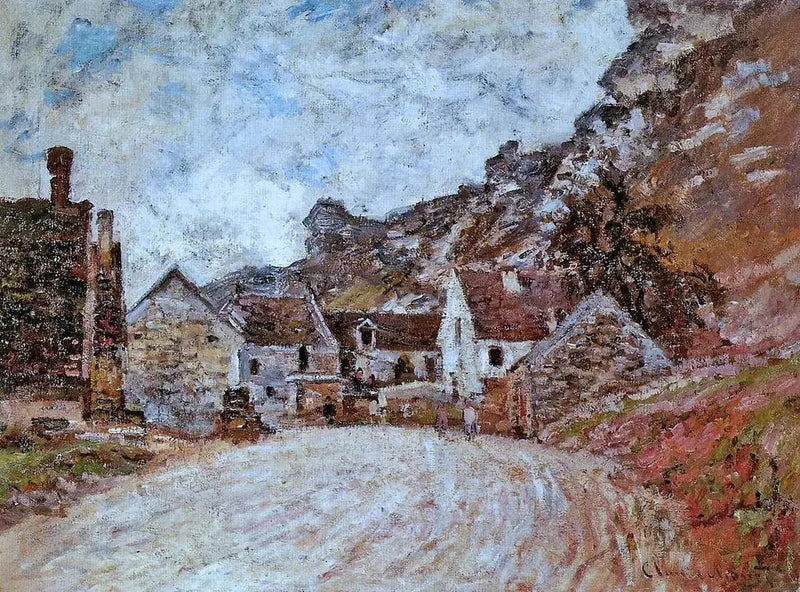 La Frazione di Chantemesle ai piedi della roccia W588 - Claude Monet