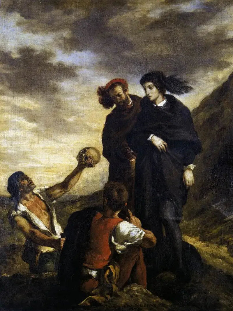 Amleto e Orazio al cimitero - Eugène Delacroix