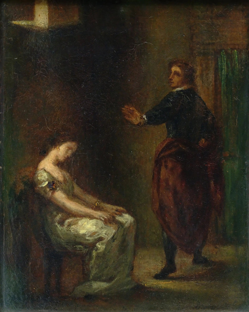 Amleto e Ofelia - Eugène Delacroix