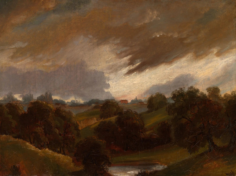 Hampstead, cielo tempestoso - John Constable