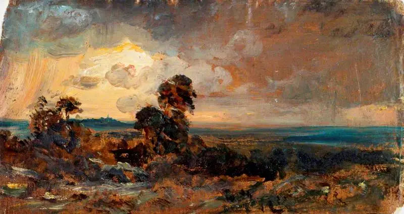 Hampstead : Tramonto temporalesco - John Constable