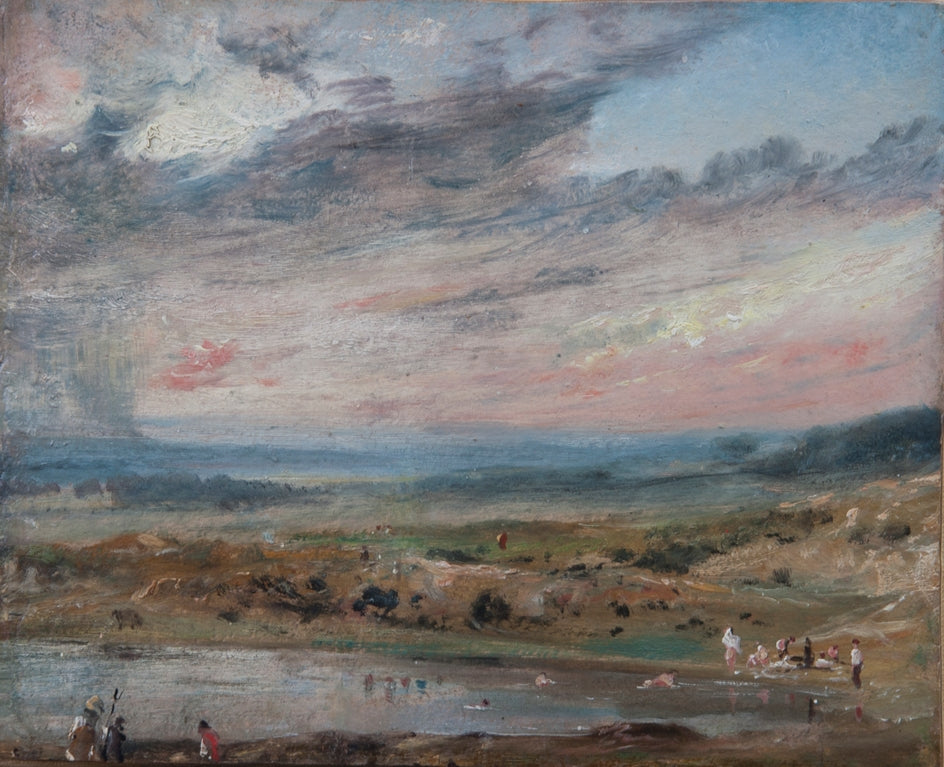 Hampstead Heath avec étang et baigneurs - John Constable - Alpha Reproduction