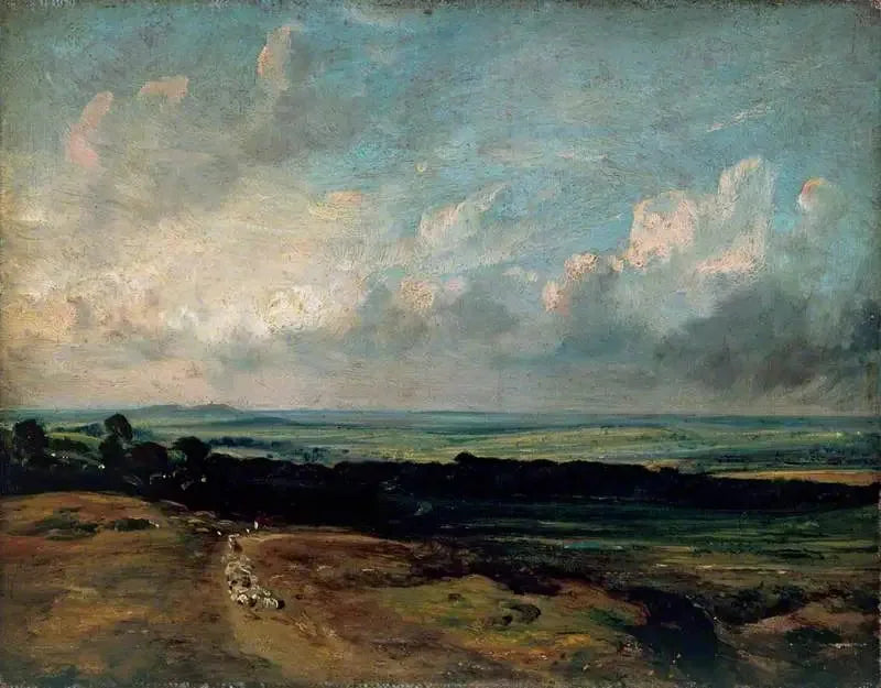 Hampstead Heath, Harrow lontano - John Constable