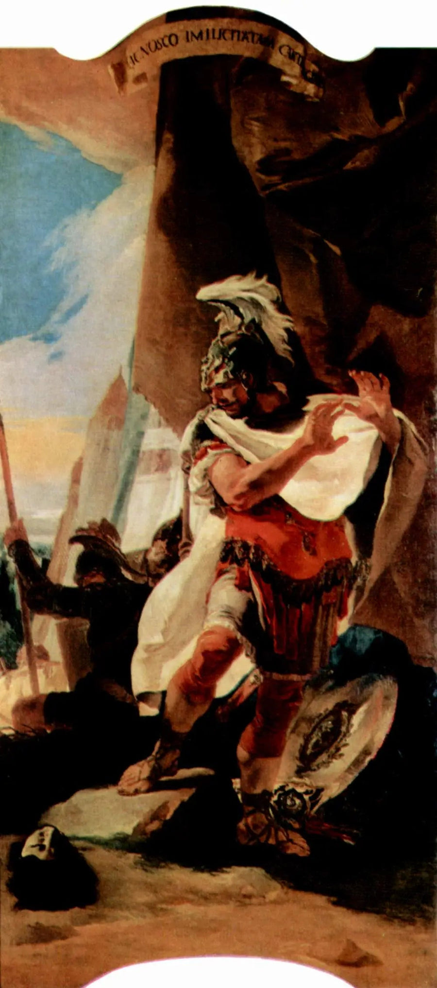 Hannibal riconosce la testa del suo fratello Hasdrubal - Giovanni Battista Tiepolo
