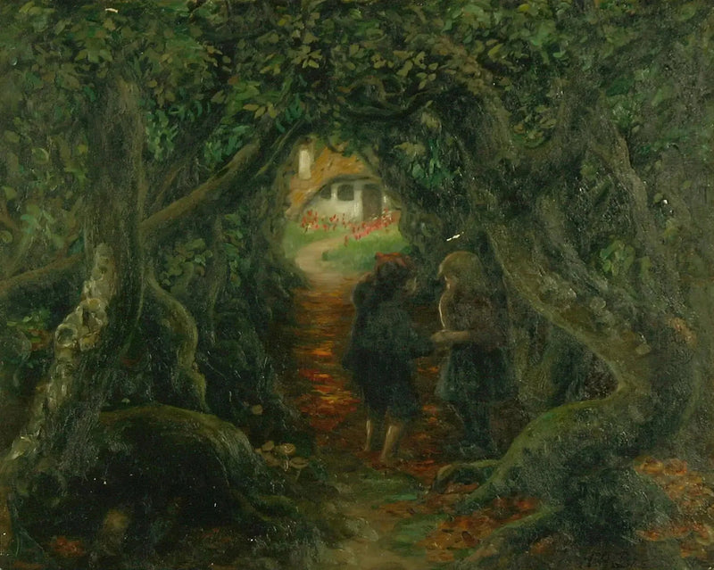 Hansel e Gretel dalla strega. - H. A. Brendekilde