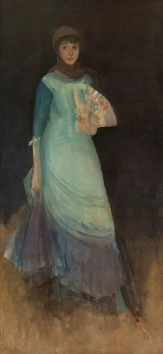 Armonia in blu e viola: Miss Finch - James Abbott McNeill Whistler