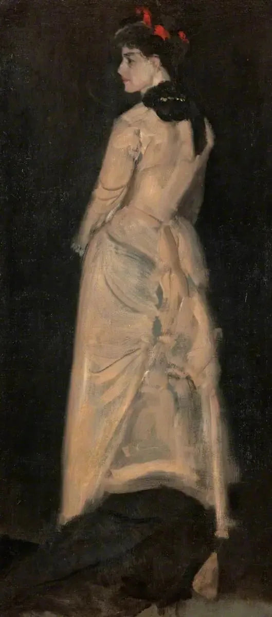 Armonia in colore carne e nero: Ritratto di Mme Louise Jopling 1877 (olio) - James Abbott McNeill Whistler