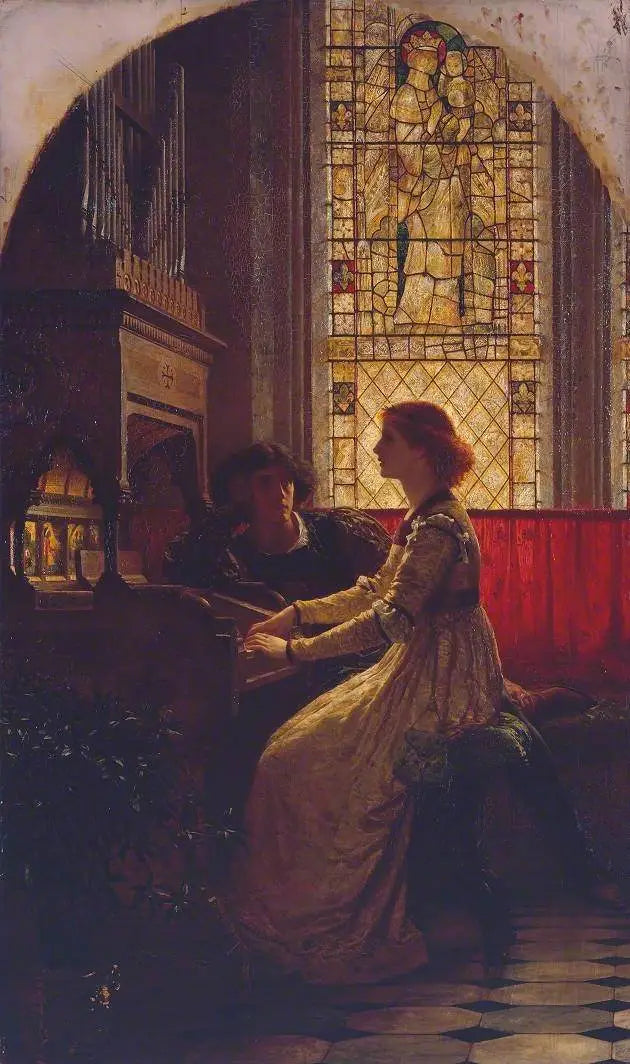 Harmonie - Frank Bernard Dicksee image 1 reproduction d’œuvre d’art à l’huile