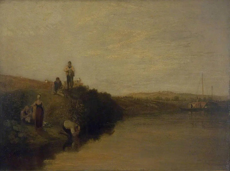 Cena di raccolto, Kingston Bank - J. M. W. Turner