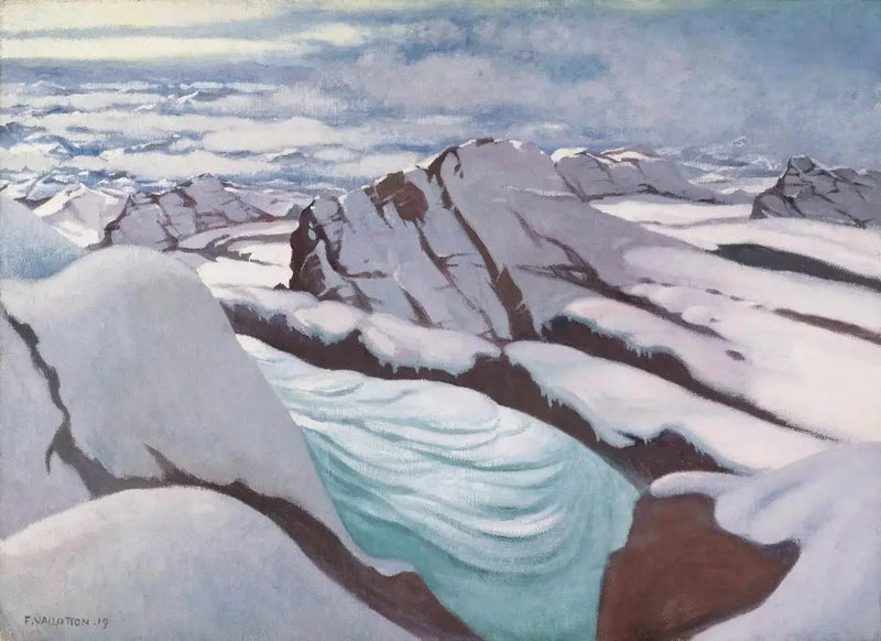Hautes Alpes, ghiacciai e cime innevate - Félix Vallotton