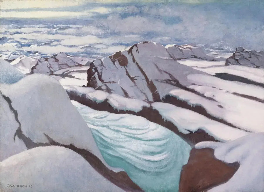 Hautes Alpes, ghiacciai e cime innevate - Félix Vallotton