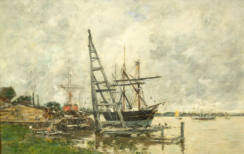 Havre di Lormont - Eugène Boudin