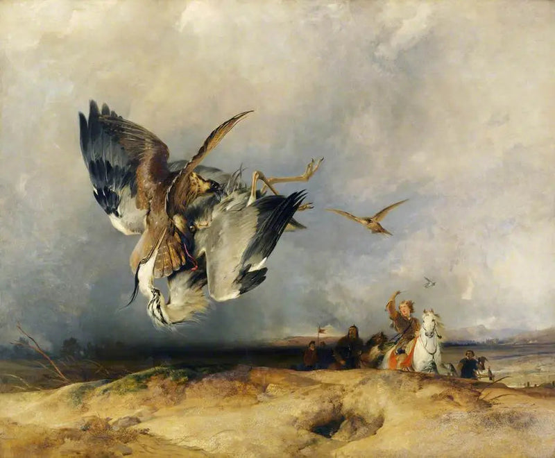 Hawking dans les temps anciens - Edwin Henry Landseer