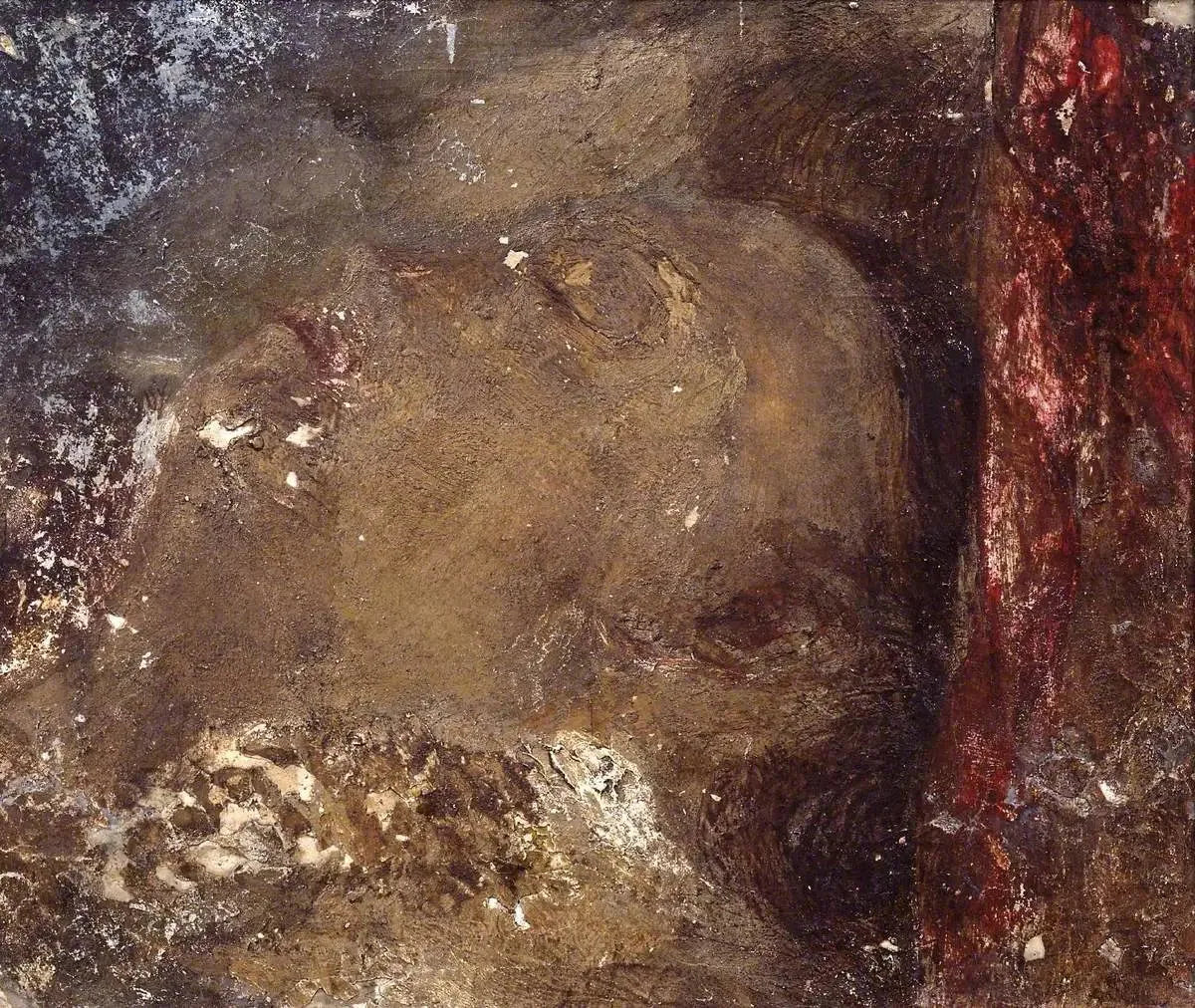Head of a Person Asleep - J. M. W. Turner image 1 reproduction d’œuvre d’art à l’huile