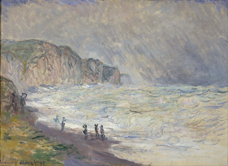 Mare agitato a Pourville, NMWA W1444 - Claude Monet