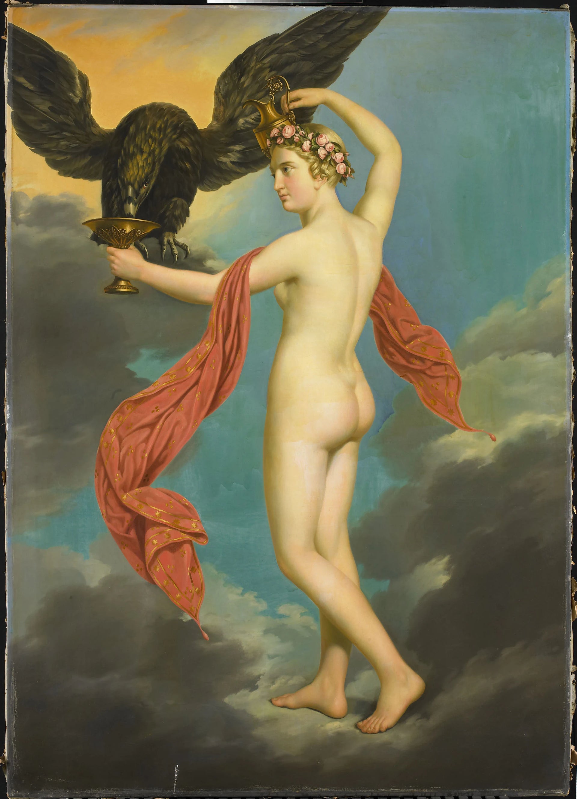 Hébé avec Jupiter en forme d'aigle - Gustav-Adolphe Diez