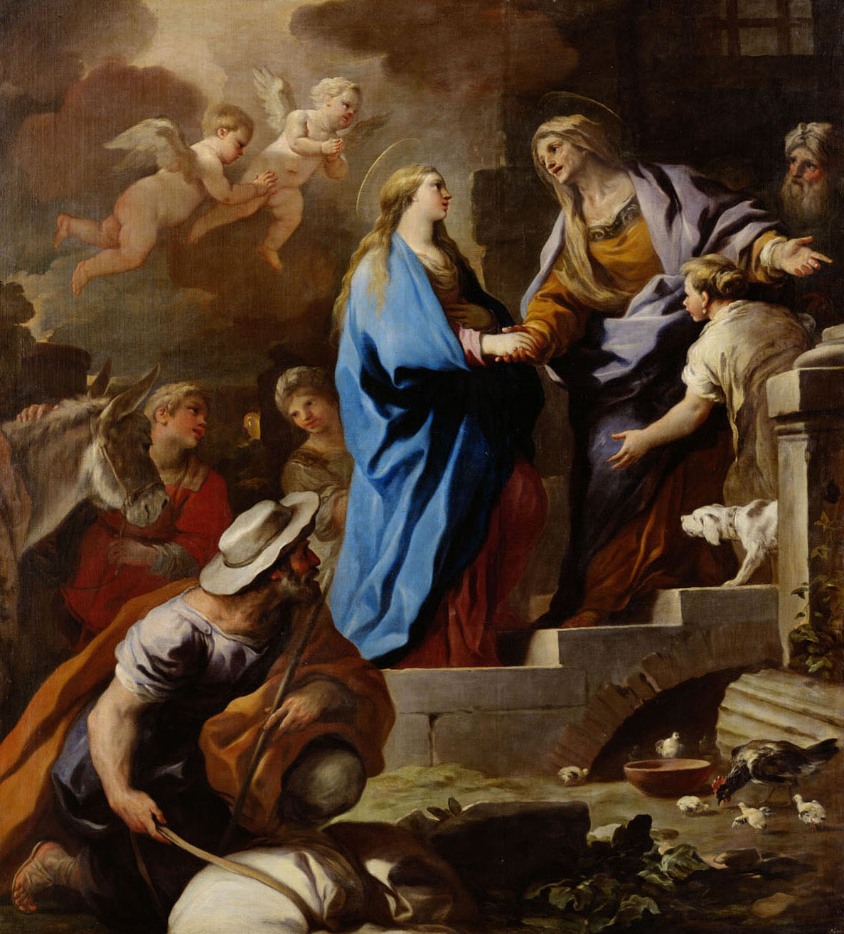 Heimsuchung Mariae - Luca Giordano image 1 copie de tableau peinte à la main