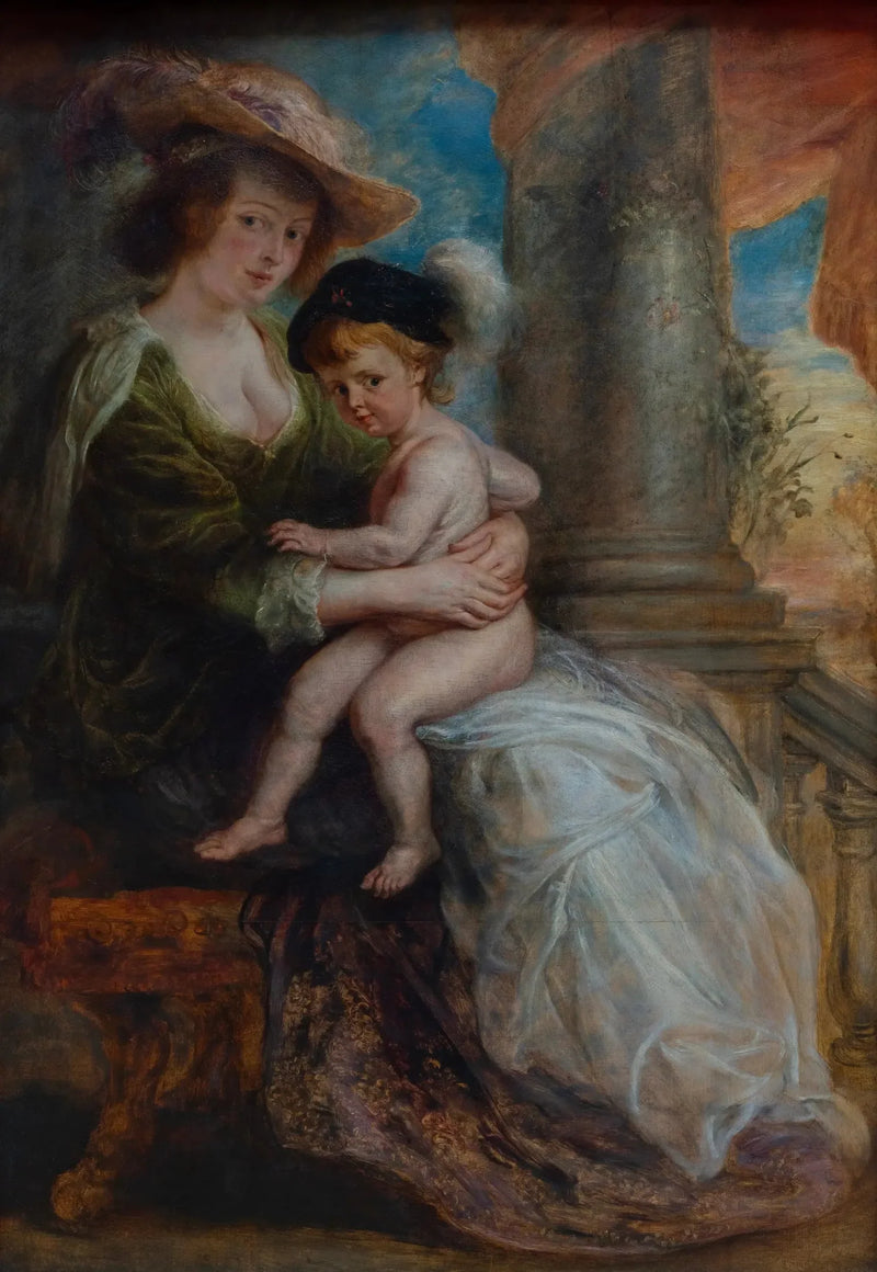 Hélène Fourment e suo figlio Frans - Peter Paul Rubens