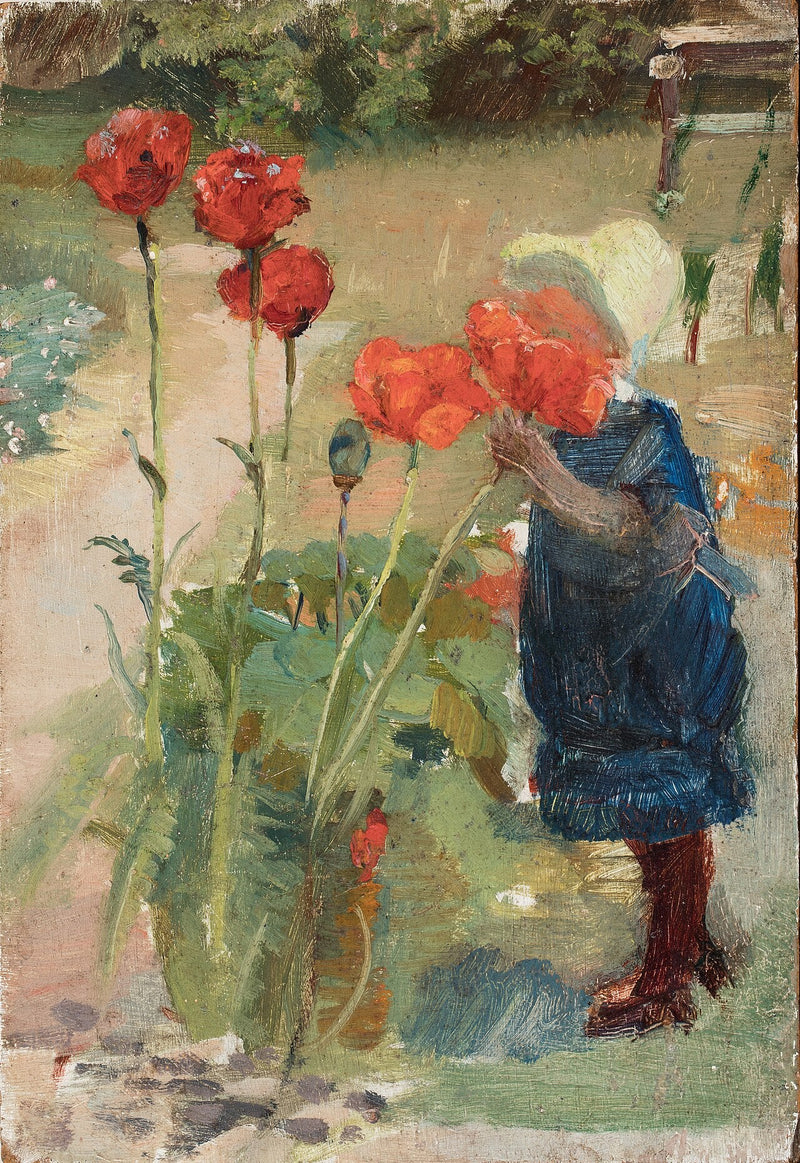 Helga nei papaveri - Michael Peter Ancher