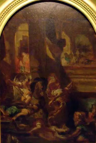 Eliodoro cacciato dal tempio - Eugène Delacroix