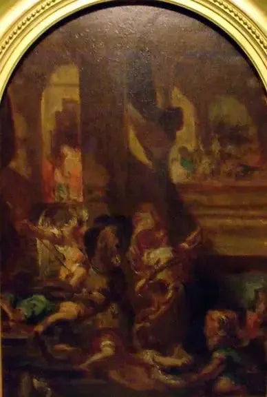 Eliodoro cacciato dal tempio - Eugène Delacroix