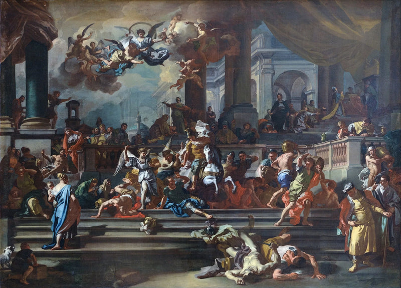 Eliodoro cacciato dal Tempio - Francesco Solimena