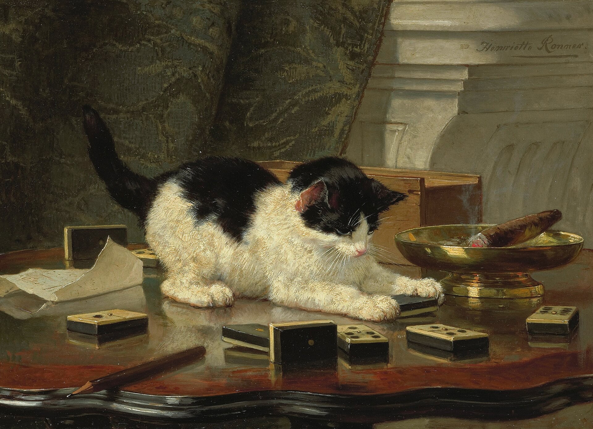 Le Chat jouant - Henriette Ronner-Knip