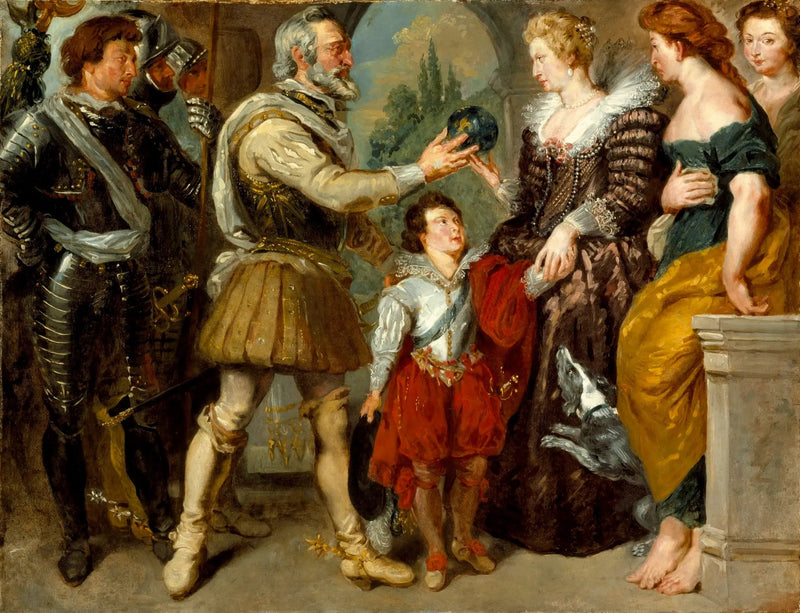 Enrico IV affida la reggenza a Maria de' Medici - Eugène Delacroix