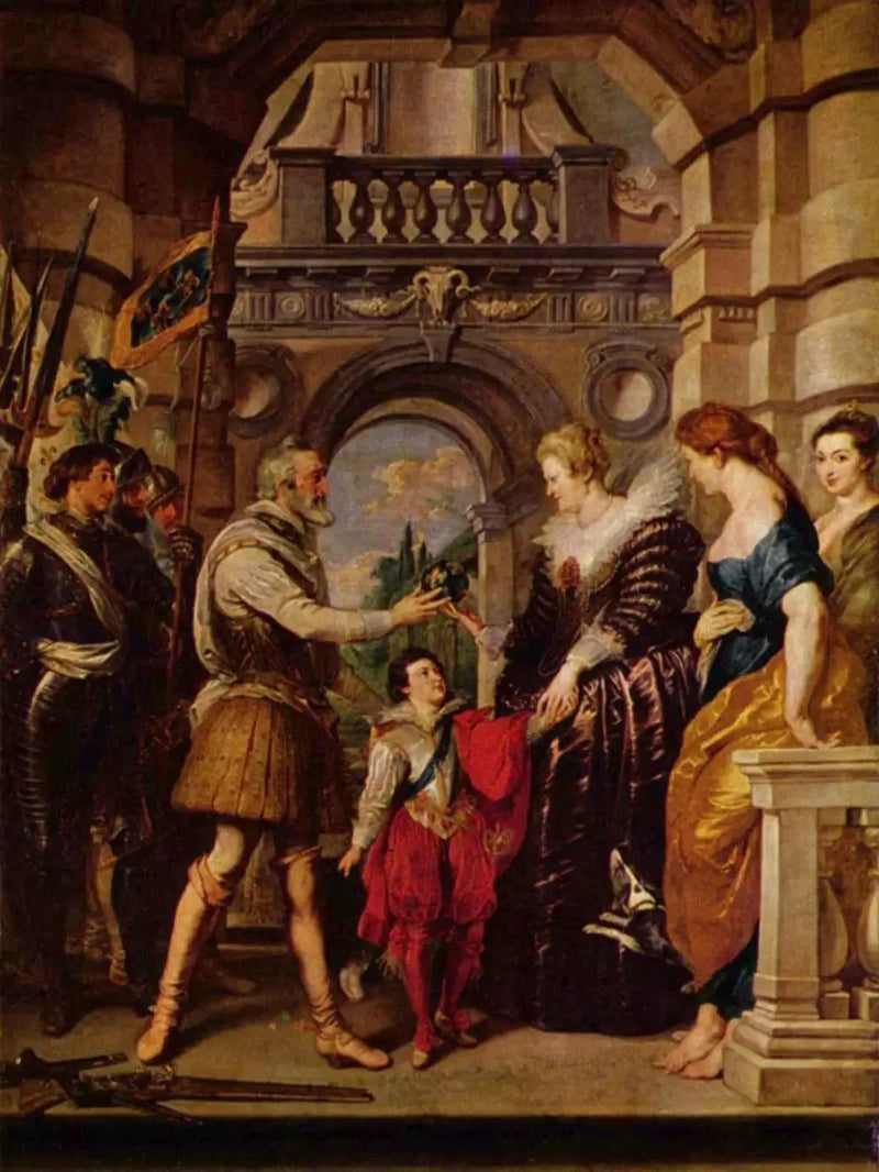 Henri IV part per la guerra in Germania e affida alla regina il governo del suo regno il 20 marzo 1610 - Peter Paul Rubens