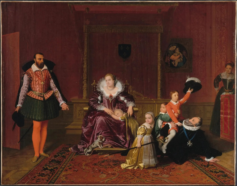 Enrico IV che riceve l'ambasciatore di Spagna - Jean-Auguste-Dominique Ingres