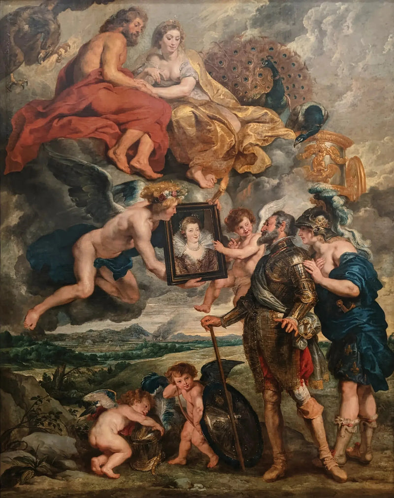 Henri IV riceve il ritratto di Maria de' Medici - Peter Paul Rubens