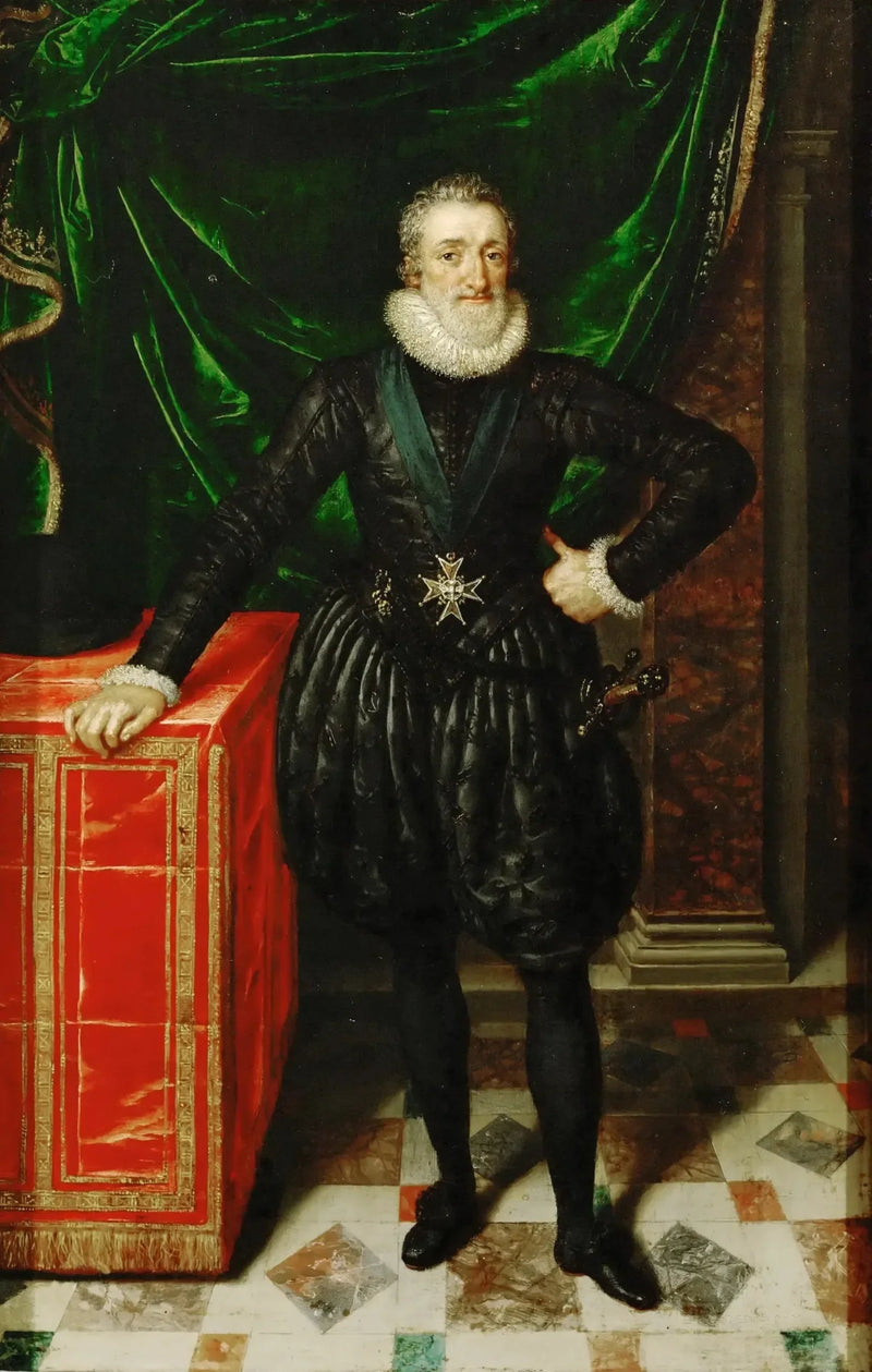 Henri IV, re di Francia, in abito nero - Frans Pourbus il Giovane