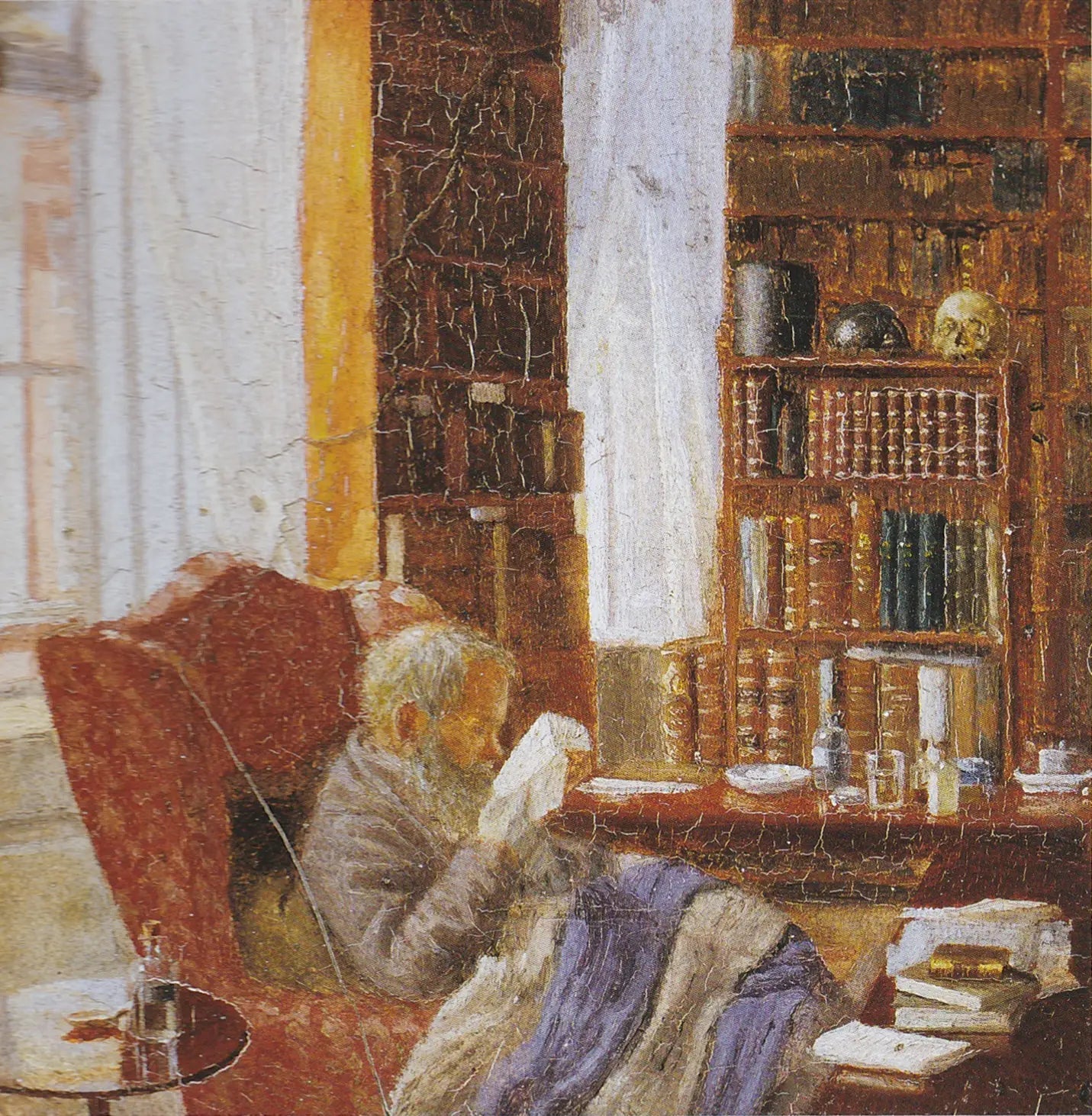 Henrik Nikolaj Krøyer dans son bureau. - Peder Severin Krøyer - Alpha Reproduction