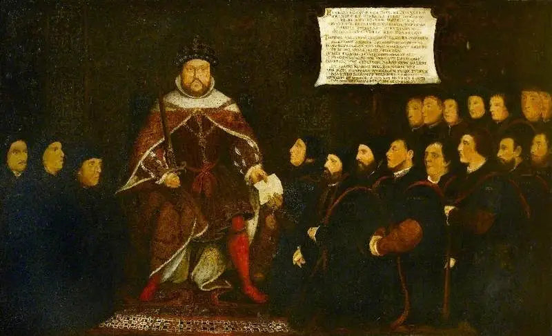 Enrico VIII e i barbieri chirurghi - Hans Holbein il Giovane