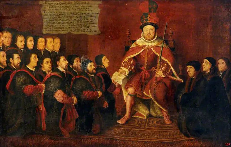 Enrico VIII con il barbiere-schirurghi - Hans Holbein il Giovane