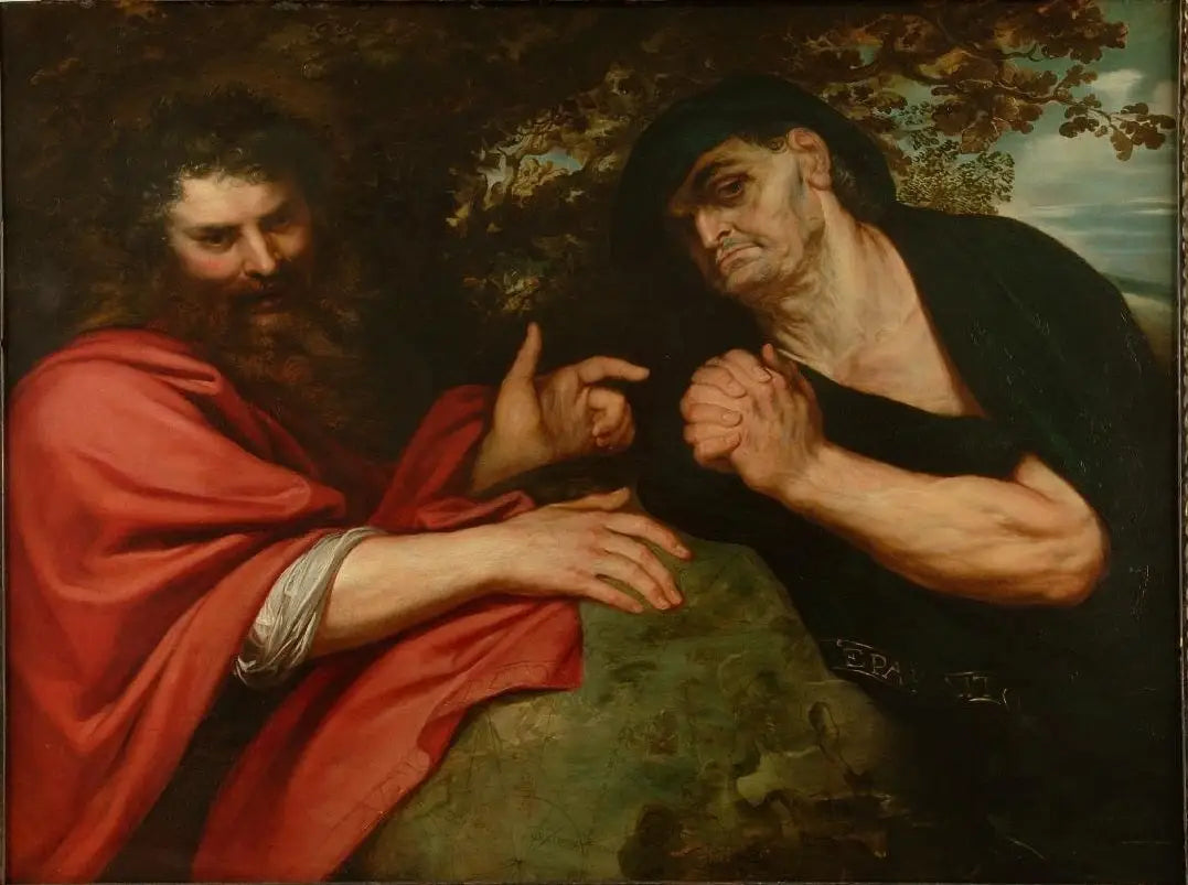 Héraclite et Démocrite - Peter Paul Rubens - Alpha Reproduction