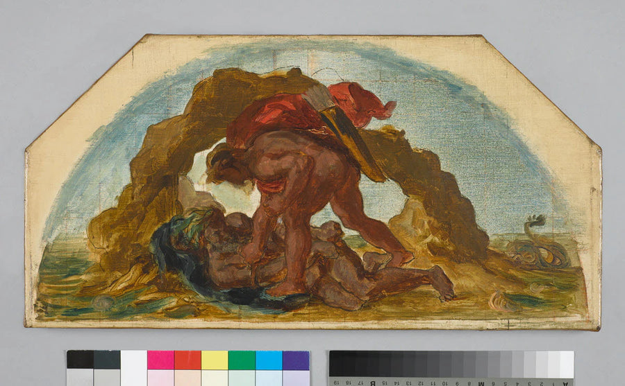 Hercule attachant Nérée - Eugène Delacroix