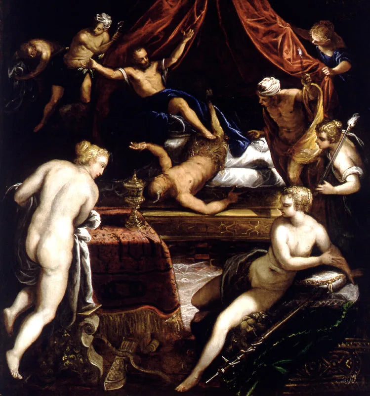 Hercule chassant le Faune - Jacopo Tintoretto image 1 tableau peint à l’huile sur toile