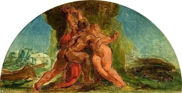 Ercole libera Ippolito - Eugène Delacroix